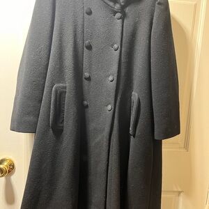 Girls Rothschild black wool coat